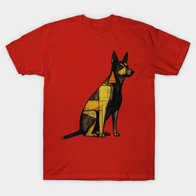 Geometric Dog T-Shirt by OscarVanHendrix